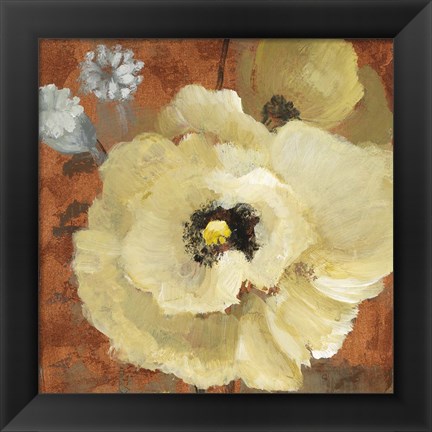 Framed Autumn Poppies II Print