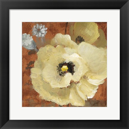 Framed Autumn Poppies II Print