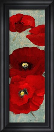 Framed Kindle&#39;s Poppies II Print