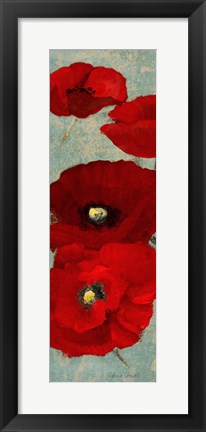 Framed Kindle&#39;s Poppies II Print