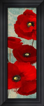 Framed Kindle&#39;s Poppies I Print