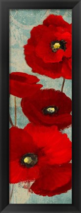 Framed Kindle&#39;s Poppies I Print