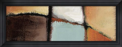 Framed Golden Insight Panel I Print