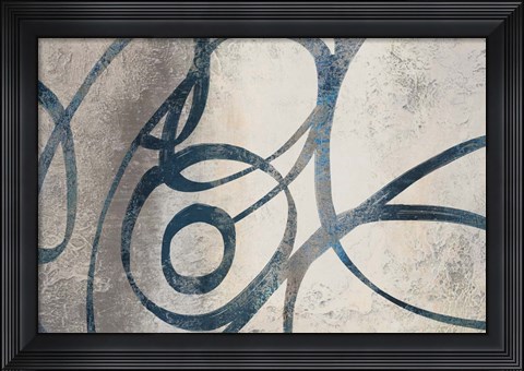 Framed Organic Rings II Print