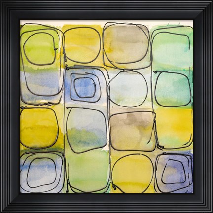 Framed Circular Square I Print