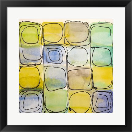 Framed Circular Square I Print