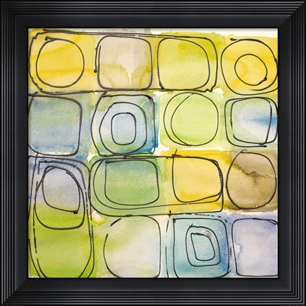 Framed Circular Square II Print