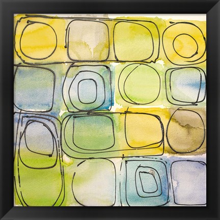Framed Circular Square II Print