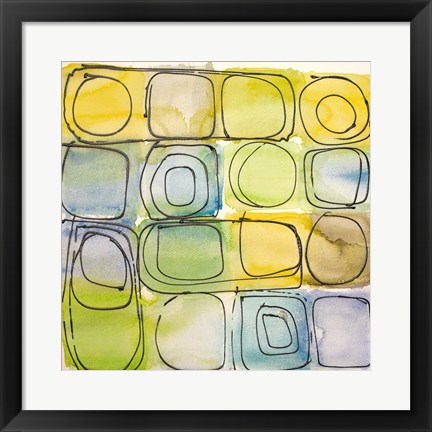 Framed Circular Square II Print