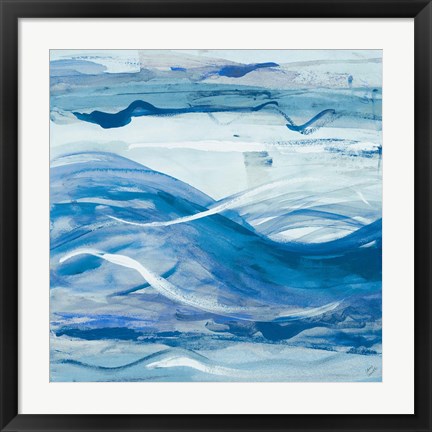 Framed Blue Bossa Nova I Print