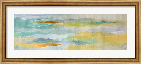 Framed Summer Sea Panel I Print