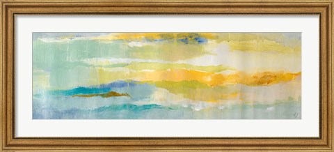 Framed Summer Sea Panel II Print