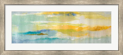 Framed Summer Sea Panel II Print