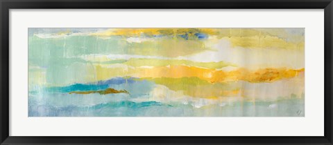 Framed Summer Sea Panel II Print