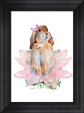 Framed Ballet Bunny III Print