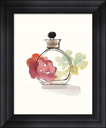 Framed Crystal Floral Perfume II Print
