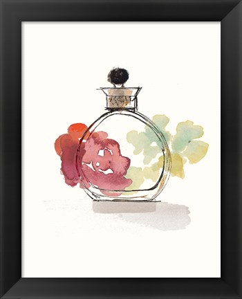 Framed Crystal Floral Perfume II Print