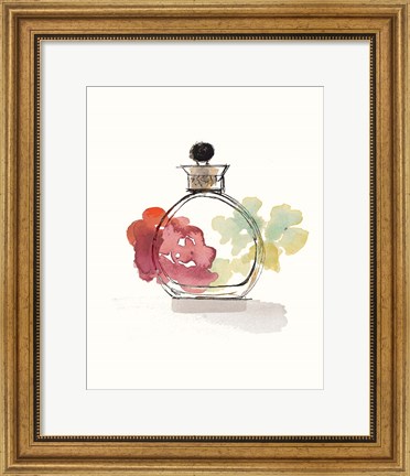 Framed Crystal Floral Perfume II Print