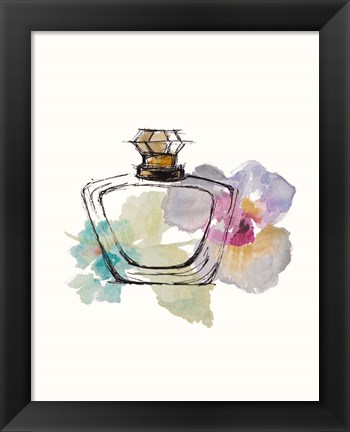 Framed Crystal Floral Perfume I Print
