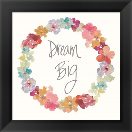 Framed Dream Big Print