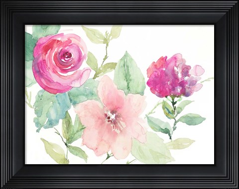Framed Florals Cheerful Whispers Print