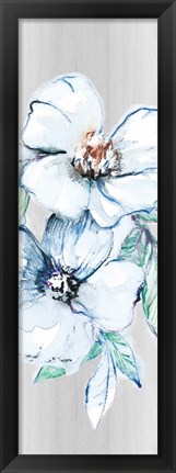 Framed Moonlit Floral Panel II Print