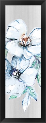 Framed Moonlit Floral Panel II Print