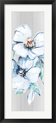 Framed Moonlit Floral Panel II Print