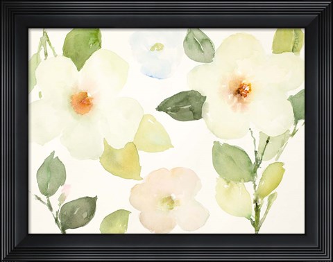 Framed Dreamy Blooms II Print