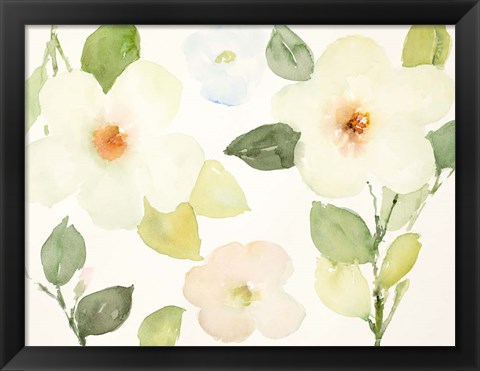 Framed Dreamy Blooms II Print