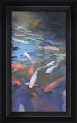 Framed Koi Pool I Print