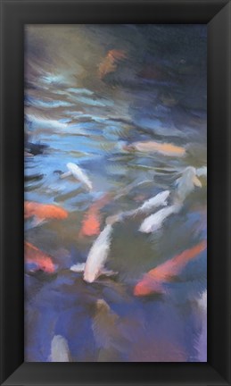 Framed Koi Pool I Print