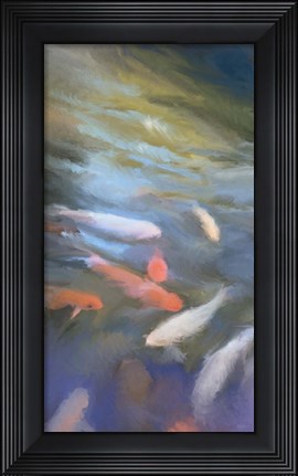 Framed Koi Pool II Print