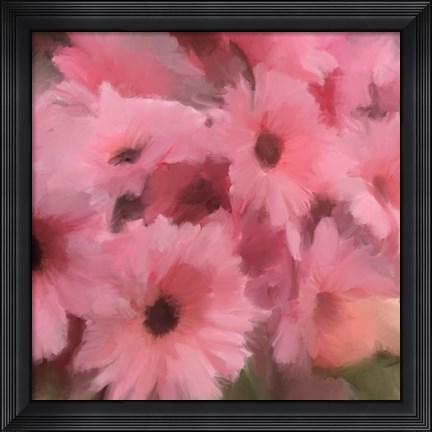 Framed Pink Flowers Print