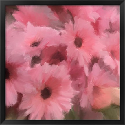 Framed Pink Flowers Print