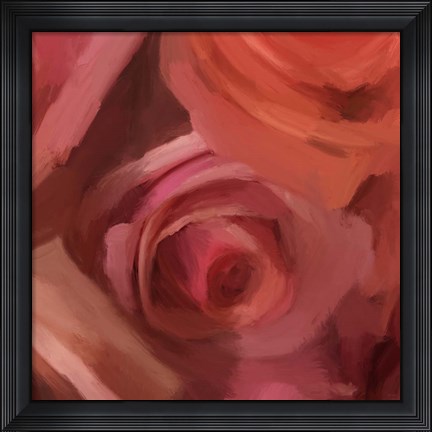 Framed Rose Maze Print