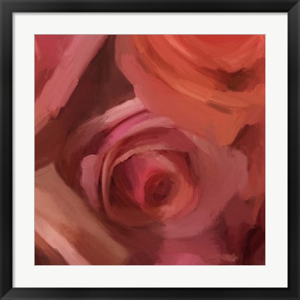 Framed Rose Maze Print