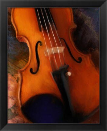 Framed Violin Print