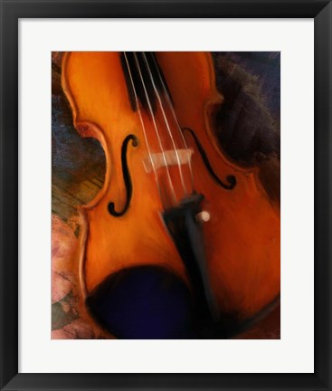 Framed Violin Print