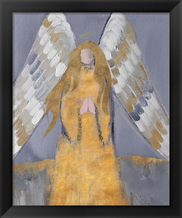 Framed Gold and Silver Angel Print