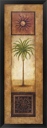 Framed Palm in the Sunlight Print