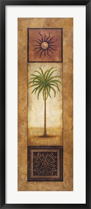 Framed Palm in the Sunlight Print