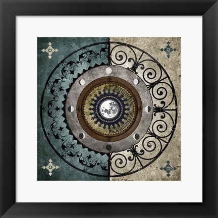 Framed Moon Wheel Print