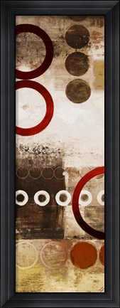 Framed Red Liberated Panel I Print