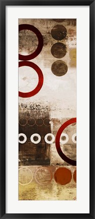 Framed Red Liberated Panel I Print