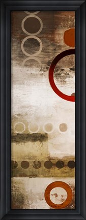 Framed Red Liberated Panel II Print