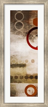 Framed Red Liberated Panel II Print