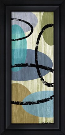 Framed Elastic Blue I Print