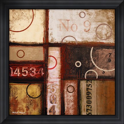 Framed Digits in the Abstract II Print