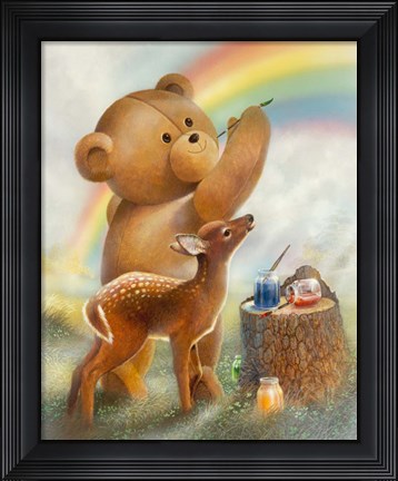 Framed Over the Rainbow Print